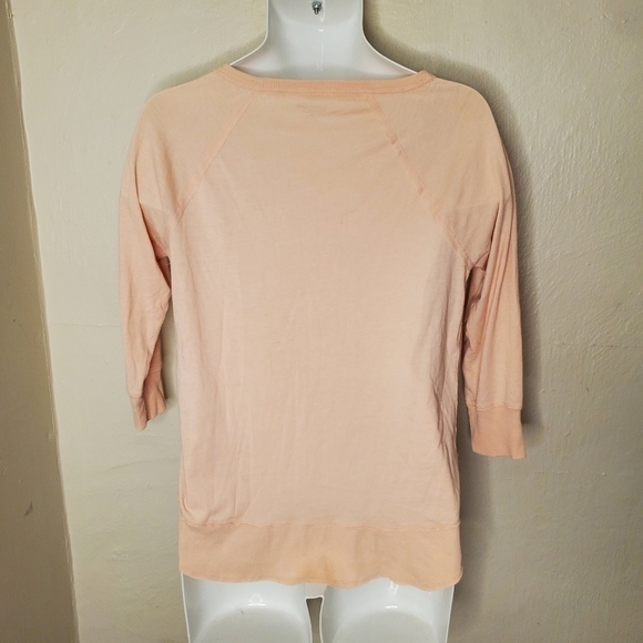 Calvin Klein Performance Women's Medium Shirt Peach Orange Half Sleeve - Picture 4 of 5